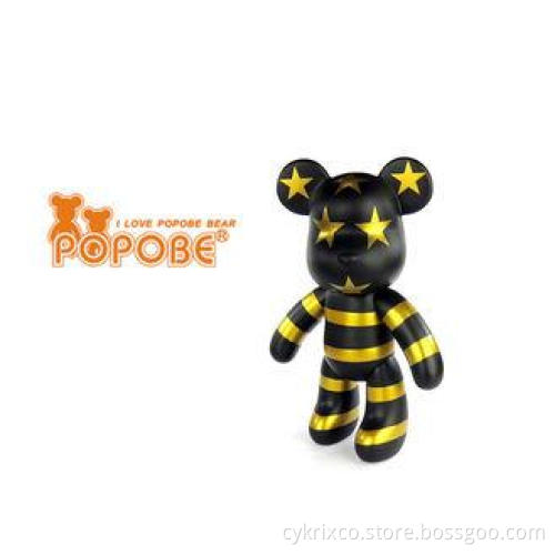 Custom Office Decoration Black USA Flag POPOBE Bear Special